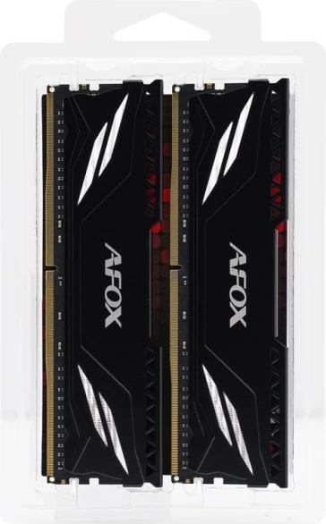 RAM Memorje AFOX GAMING DDR4, 2x8GB, 3200MHz, CL16, XMP2, e zezë