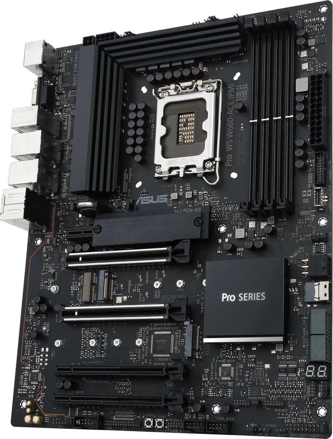 Pllakë amë ASUS PRO WS W680-ACE IPMI, Intel, LGA 1700, DDR5-SDRAM, 128 GB