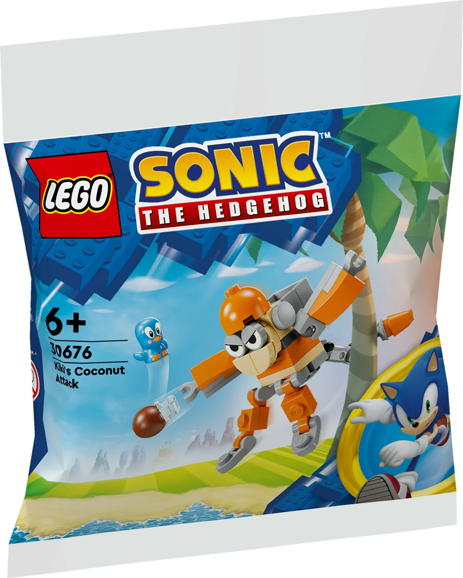 Set ndërtimi LEGO Sonic the Hedgehog 30676 Kikis Kokosnussattacke, multingjyrësh