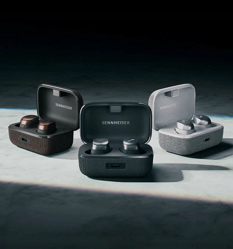Kufje Sennheiser Momentum True Wireless 4 30 orë, ANC, LE Audio/Auracast, Qi, White-Silver
