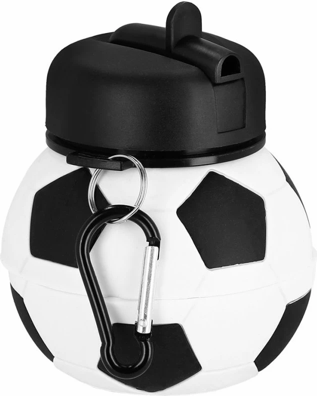 Shishe silikoni e palosshme Spokey, bardhë/zezë/gjelbër