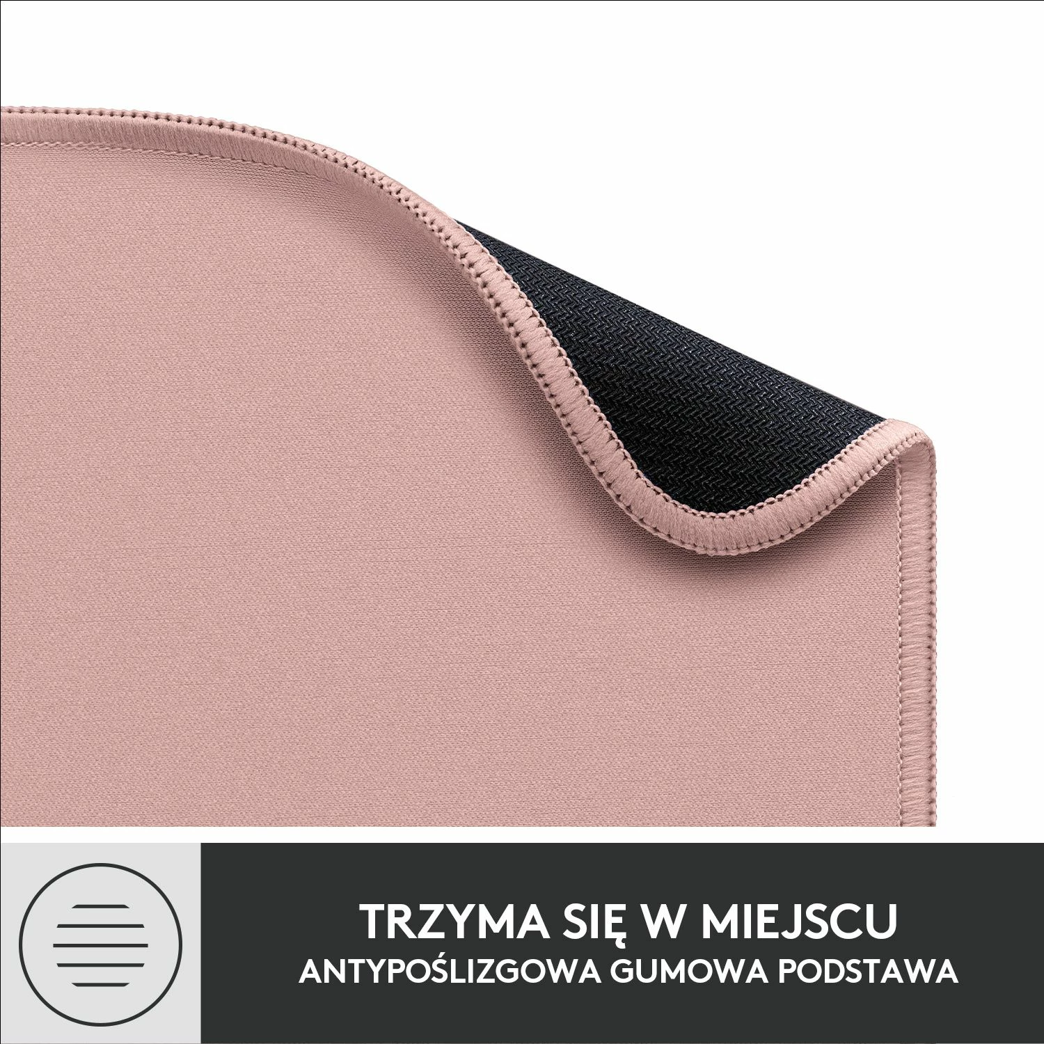 Mauspad Logitech Studio Series 956-000050 23x20cm 3mm Darker Rose