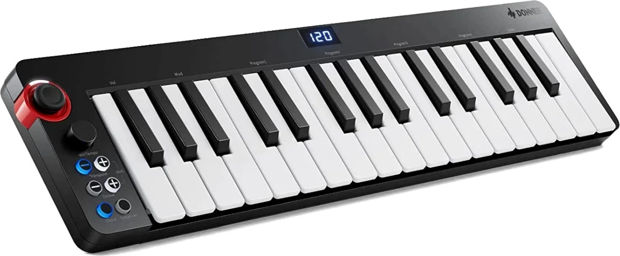 Tastierë kontrolli MIDI Donner N-32, 32 taste, USB, E zezë