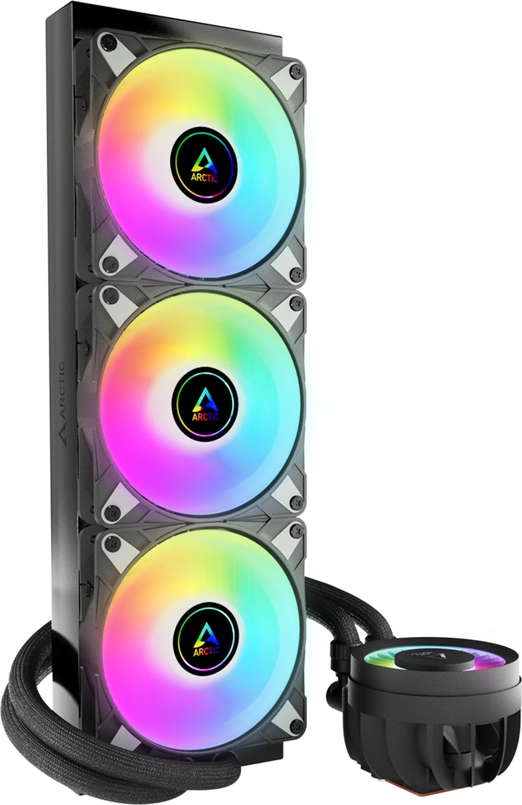 Ftohës uji ARCTIC Liquid Freezer III 360 A-RGB, 12 cm, 48.82 cfm, i zi