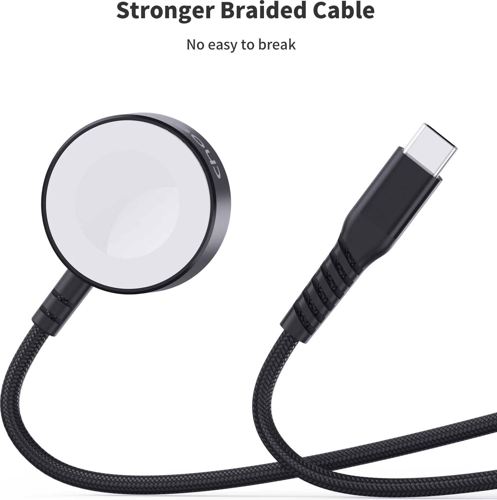 Karikues wireless Choetech T319 për Apple Watch, 5W, USB-C, i zi