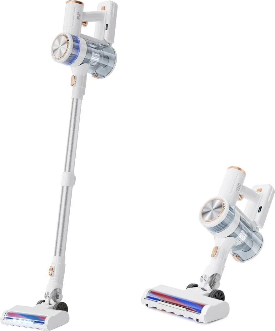 Fshesë me korrent pa kabllo Adler AD 7079, 0.4L, 2200 mAh, E bardhë