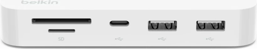 Hub USB-C Belkin INC011btWH 6-në-1, 10Gbps, i bardhë