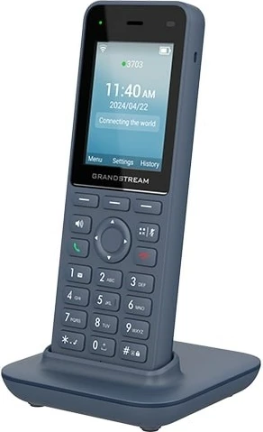 Telefon IP Grandstream WP826, 3 linja, LCD, Wi-Fi, Antracit