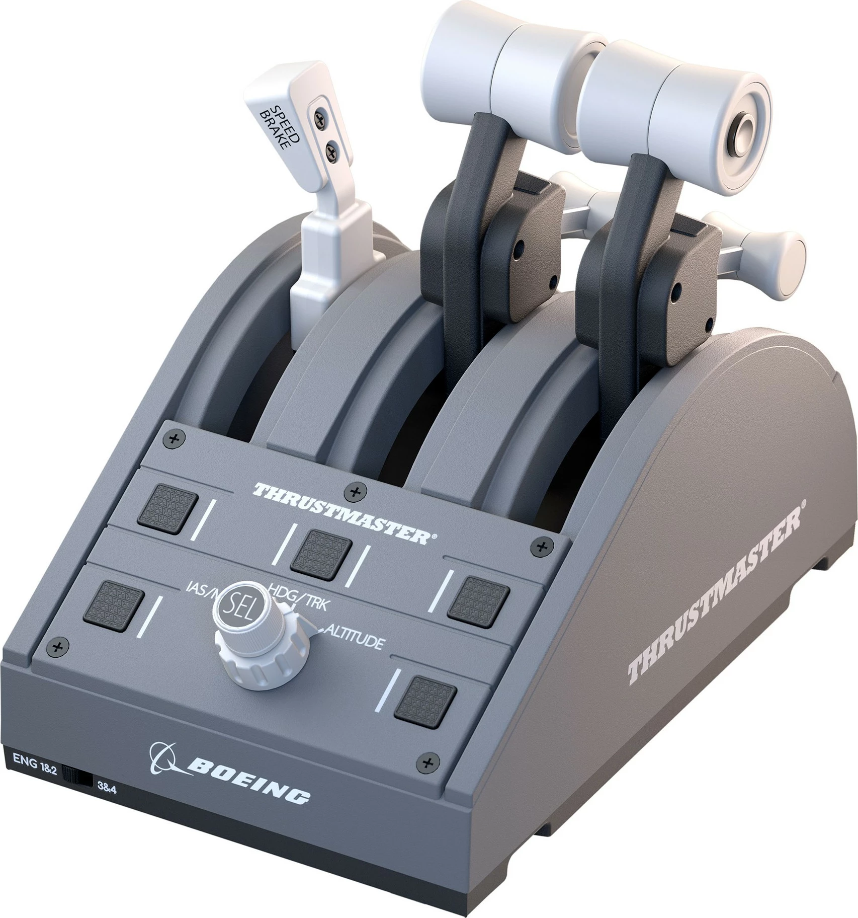 Set yoke dhe throttle Thrustmaster TCA Boeing Edition, me kabllo, zi/gri