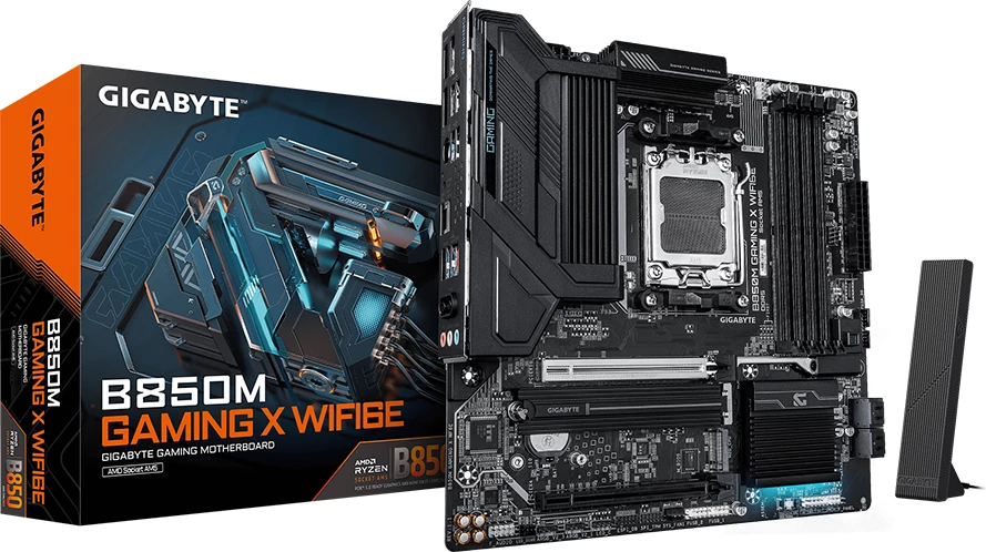 Pllakë amë GIGABYTE B850M Gaming X WiFi 6E, AM5, mATX, 4x DDR5