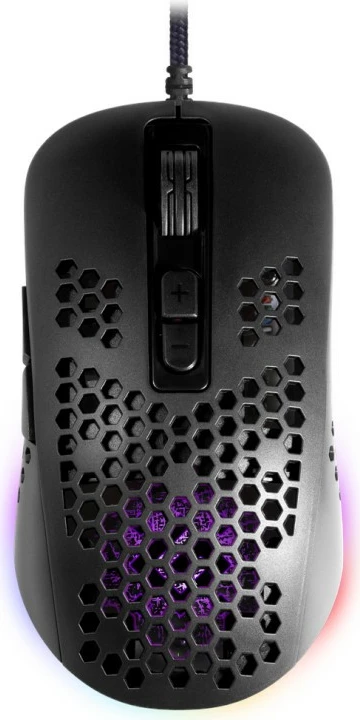 Maus gaming Defender SHEPARD GM-620L, 12800 dpi, 7 butona, RGB, i zi