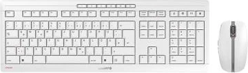 Set tastierë dhe maus Cherry STREAM DESKTOP RECHARGE JD-8560DE-0, wireless, bateri të rikarikueshme të zëvendësueshme, USB-C, AES-128, bardhë, set