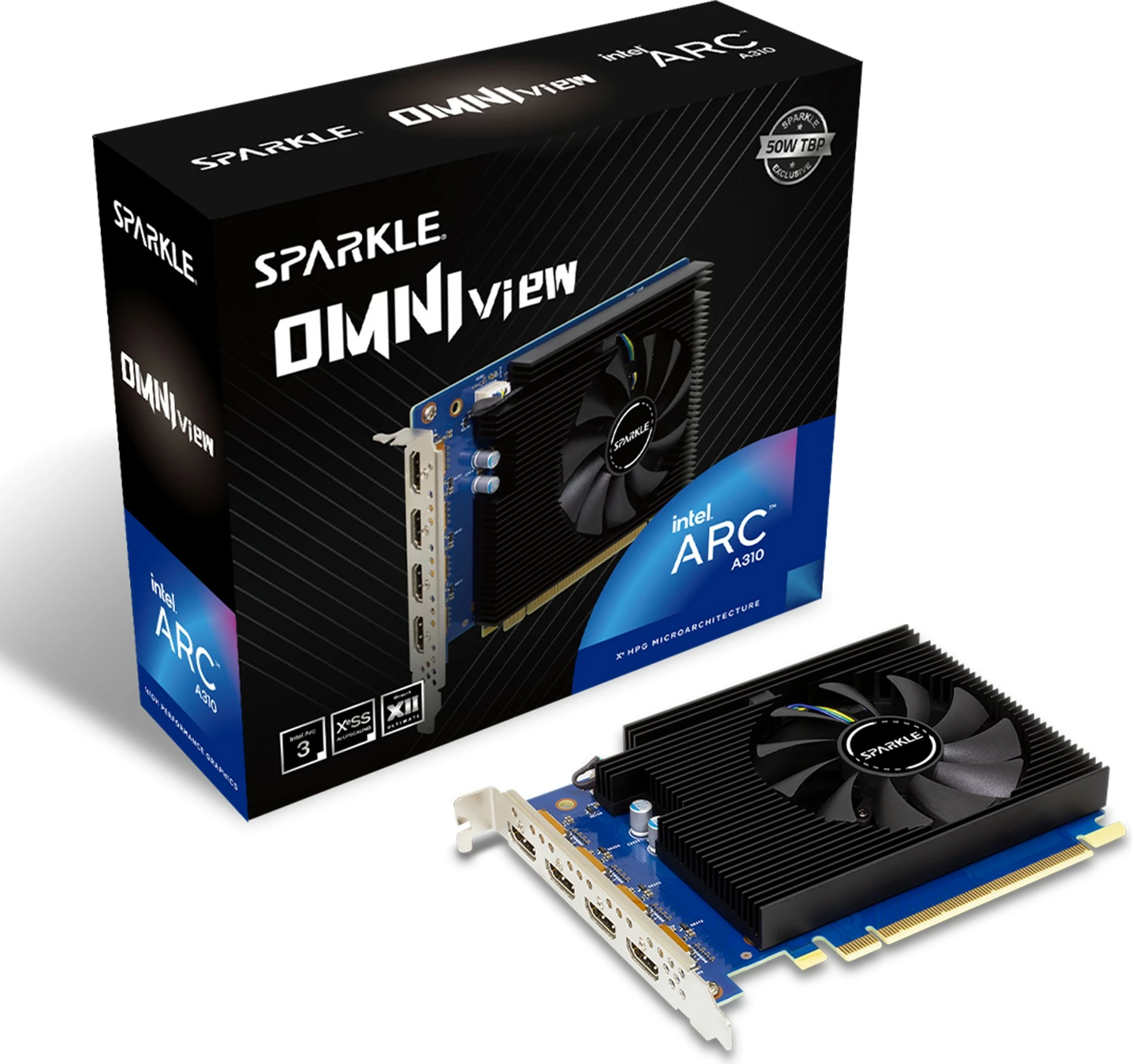 Kartelë grafike Sparkle A310, 4GB, GDDR6, 1 ventilator