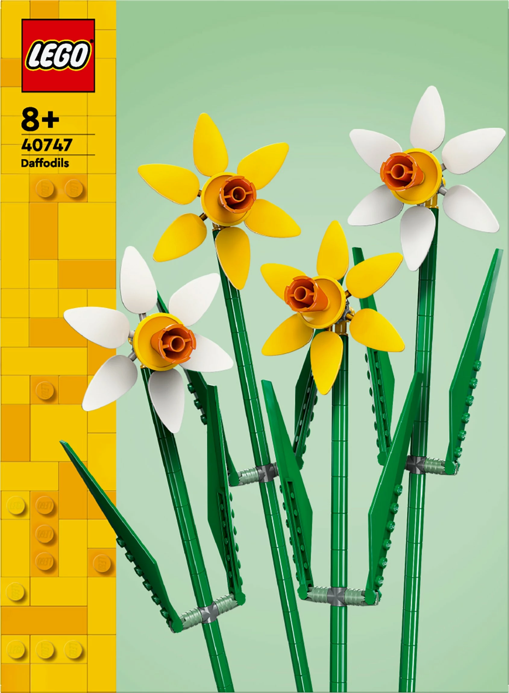 Set ndërtimi LEGO Daffodils, 216 copë, shumëngjyrësh