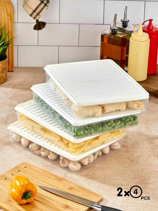 Set kuti për organizim (8 copë), Hermia, VITABOX 8'LI, e bardhë, 2.8L