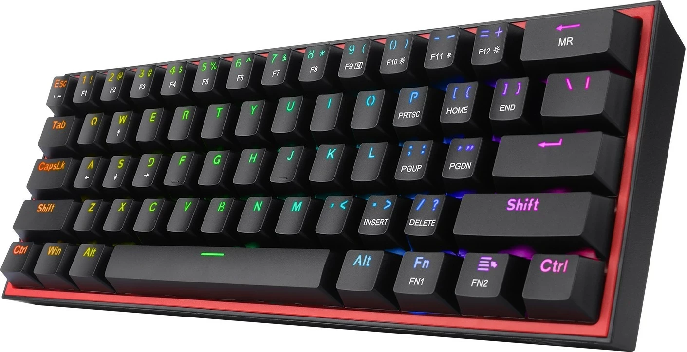 Tastierë Redragon K617 Fizz RGB, e zezë