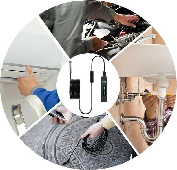 Kamerë endoskopike Tracer HardWire 5M 8MM LED WiFi, e zezë