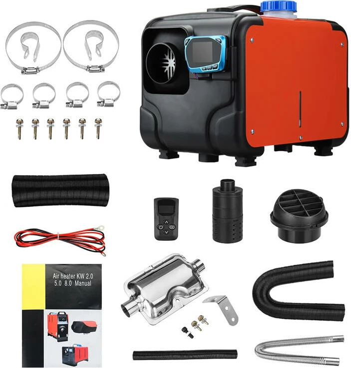 Ngrohës parkimi BlitzWolf BW-AH-H1, 5 kW, dizel, me telekomandë, kuq e zi