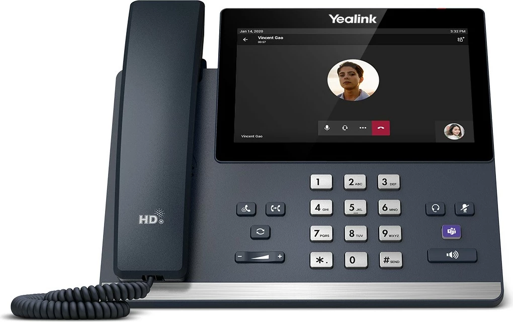 Telefon IP Yealink MP56, Ekipet, Ekran 7", Gri