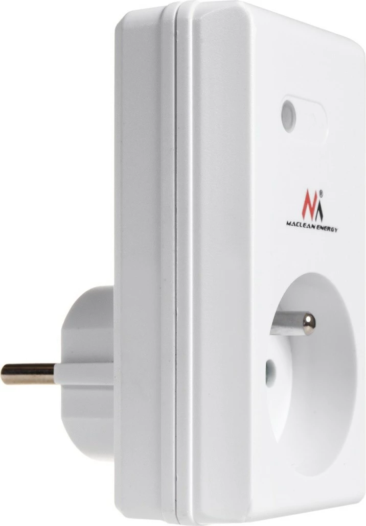 Prizë me telekomandë Maclean MCE151, programueshme, për brenda, e bardhë, me bateri për telekomandë