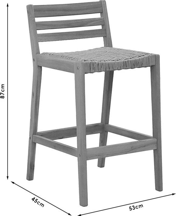 Tavolinë me karrige për bar Bravo 5 copë dru akacie