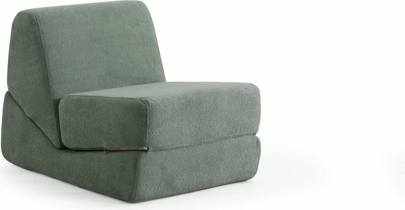 Krevat-kolltuk një vendësh Atelier del Sofa, Origami, ngjyrë e gjelbër
