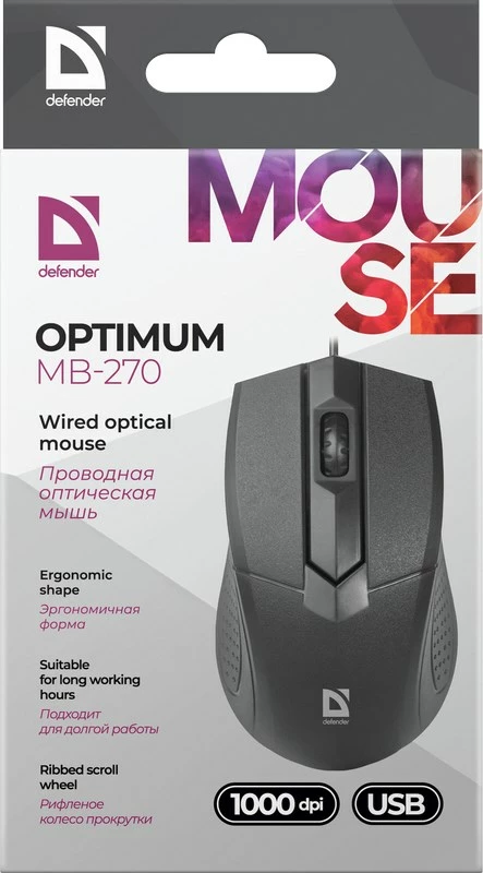Maus Defender Optimum MB-270, 1000 DPI, i zi