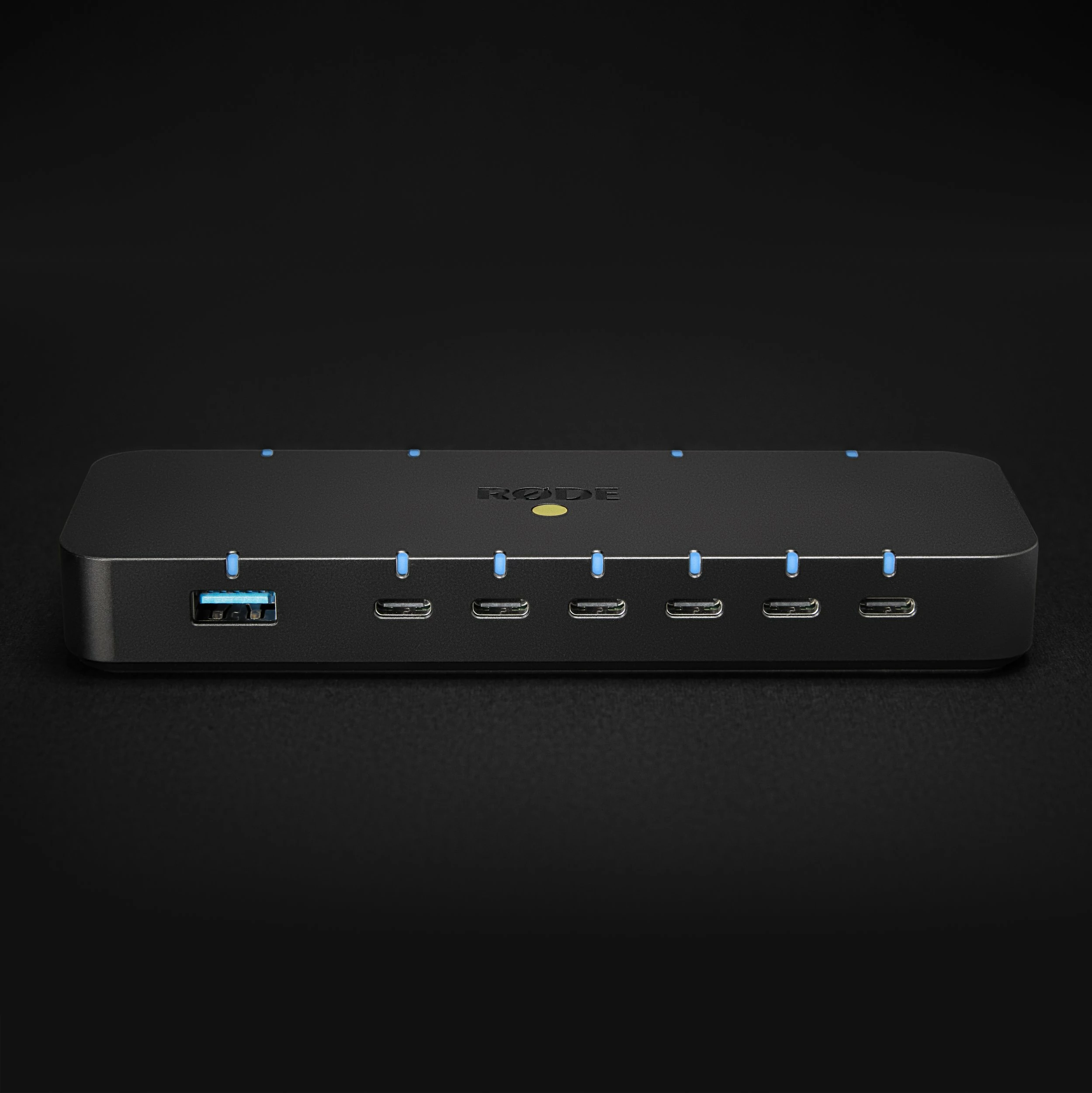 Hub USB RØDE Hub 10Gbps, 7x USB-C (1x PD 100W), 1x USB-A 3.2, lexues SD/microSD, zi, set me kabllo e adaptorë rryme