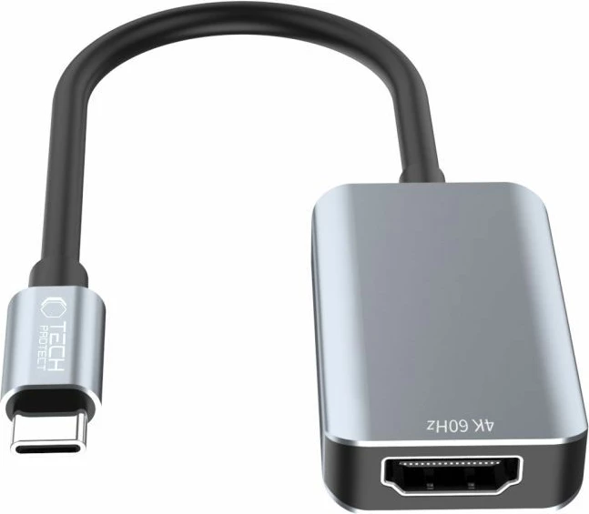 Adapter Tech-Protect UltraBoost USB-C në HDMI 4K 60Hz, i zi