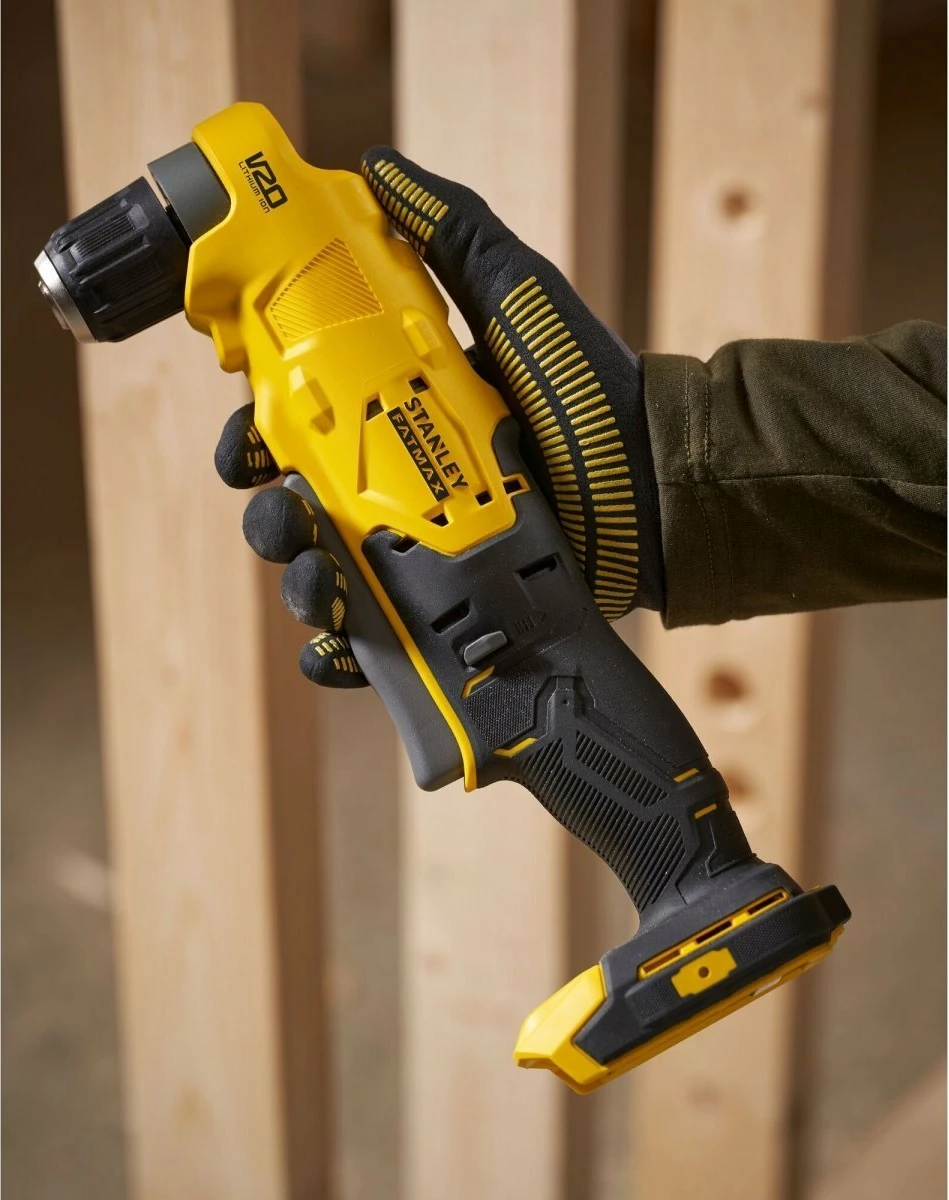 Burmashinë këndore Stanley FATMAX SFMCD750B 18V V20, 45Nm, mandrinë 10mm, solo (pa bateri/karikues), e verdhë/zezë