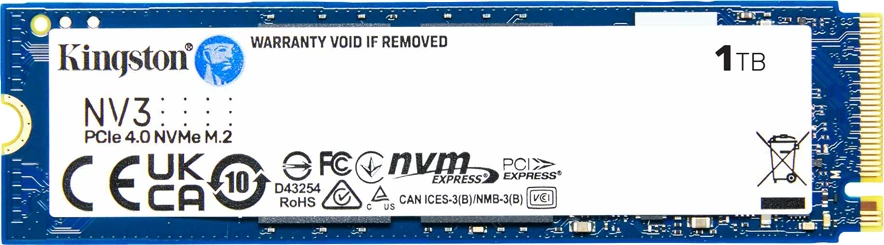 SSD Kingston NV3 1TB M.2 2280 PCIe 4.0 NVMe (6000/4000MB/s)