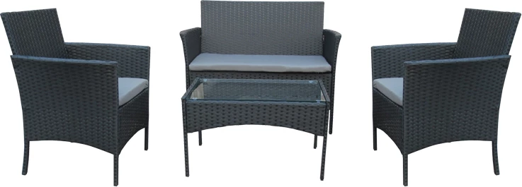 Set kopshti Calmness 4 pjesë, të zeza