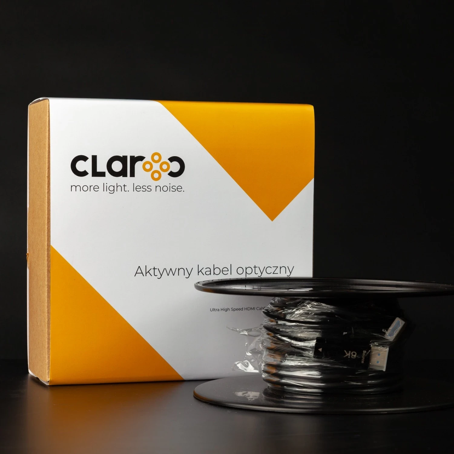 Kabëll HDMI Claroc 2.1 AOC 8K 120Hz 30 m, i zi