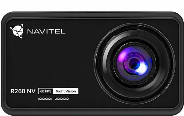 Kamerë dashcam Navitel R260 NV, Full HD 1080p 60fps, kënd 140°, microSD deri 256GB, Night Vision, e zezë, set me mbajtëse + karikues veture
