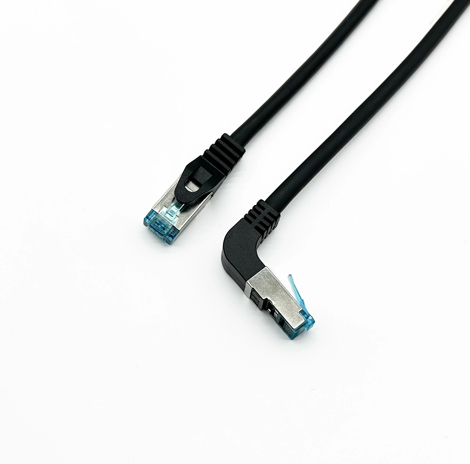 Kabëll rrjeti Cat6a Equip 1m, RJ-45 mashkull drejt, RJ-45 mashkull i këndshëm, S/FTP, e zezë