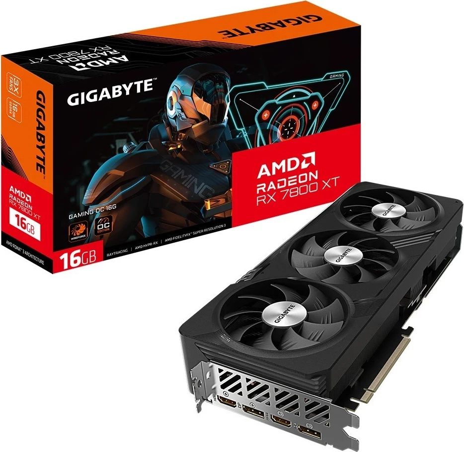 Kartë grafike Gigabyte Radeon RX 7800 XT GAMING OC, 16GB