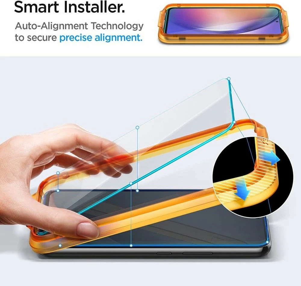 Xham i temperuar Spigen Glas.tR AlignMaster për Samsung Galaxy A54 5G, 2 copë