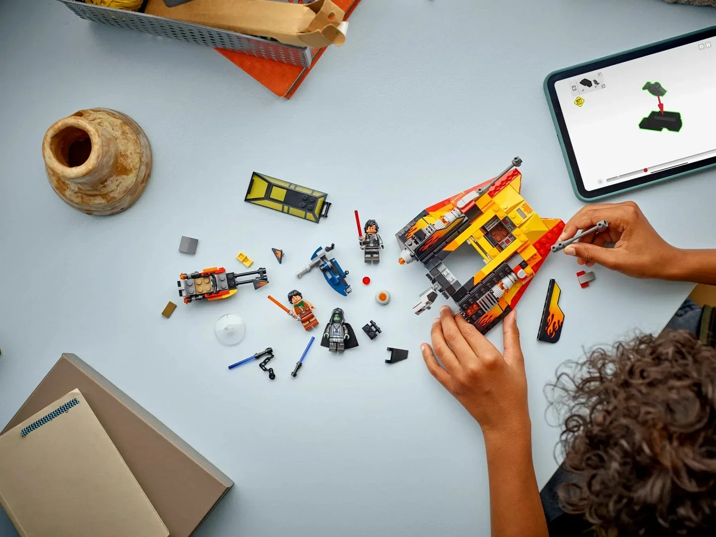 Set LEGO Star Wars The Force Burner Snowspeeder 75414, 349 pjesë, 3 minifigura