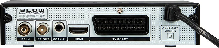 Dekoder BLOW DVB-T2 8000FHD Premium, Full HD, H.265 HEVC, me pilot, i zi