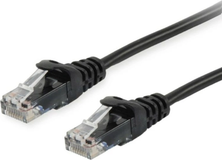 Kabllo rrjeti EQUIP Cat6A 0.5m, RJ-45, e zezë