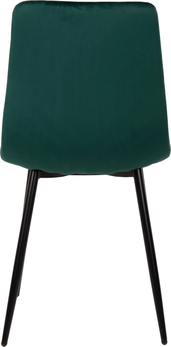 Karrige ngrënieje LATRELL, jeshile cypress, këmbë metalike të zeza, 43x54x88H cm., set prej 4 copë