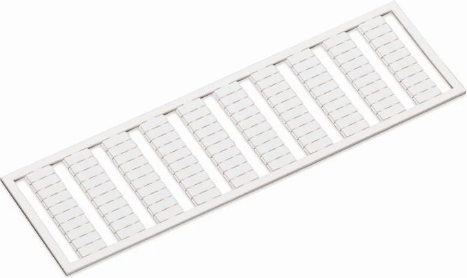 Kornizë me markerë, Wago 209-611, 301-400, 5 mm, print vertikal, 10 shirita x 10 pllaka, e bardhë