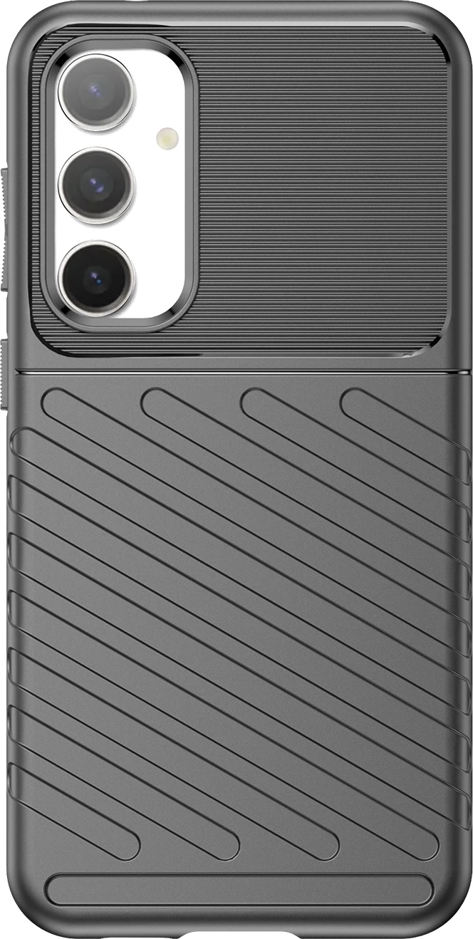 Mbështjellës Hurtel Thunder Case për Samsung Galaxy S23 FE, TPU, zi