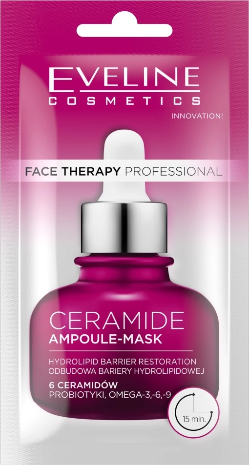 Maskë fytyre për femra Eveline Cosmetics Face Therapy Professional Ampoule-Mask Ceramide 8ml