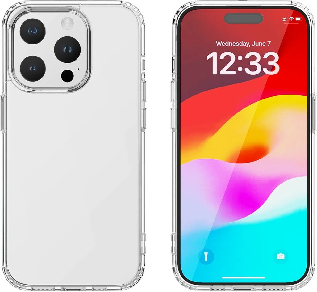 Mbështjellës 4smarts 540603, Apple, iPhone 15, 15.5 cm (6.1"), Transparent