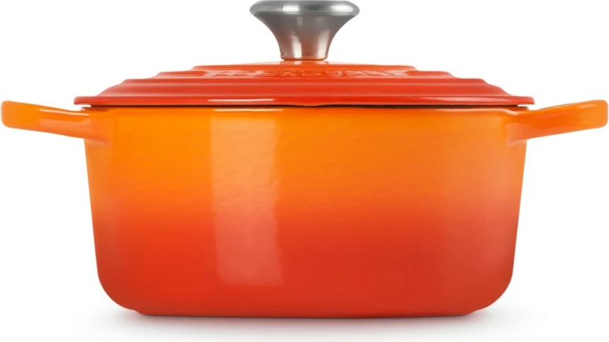 Tenxhere rrumbullake Le Creuset Signature 18 cm, portokalli