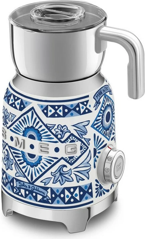 Makineri qumështi SMEG MFF01DGBEU Dolce & Gabbana Blu Mediterraneo, 500W, inoks