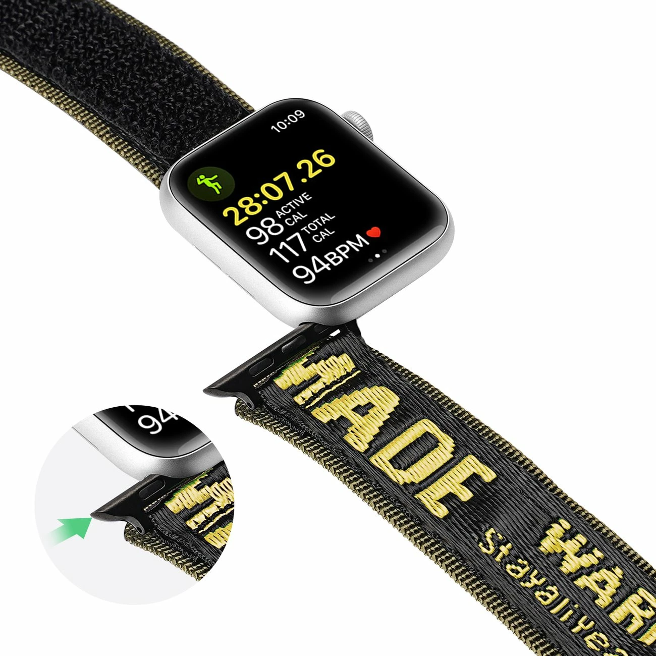 Rrip najloni për Apple Watch Dux Ducis Outdoor, 42/44/45/49mm, e verdhë