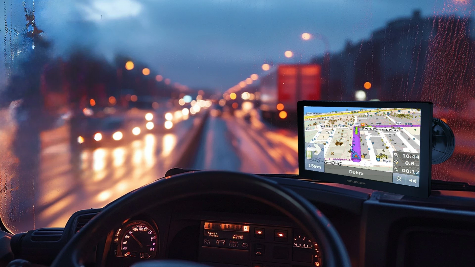 Navigacion për vetura MODECOM FreeWAY CX 9.4, Harta të Evropës, E zezë