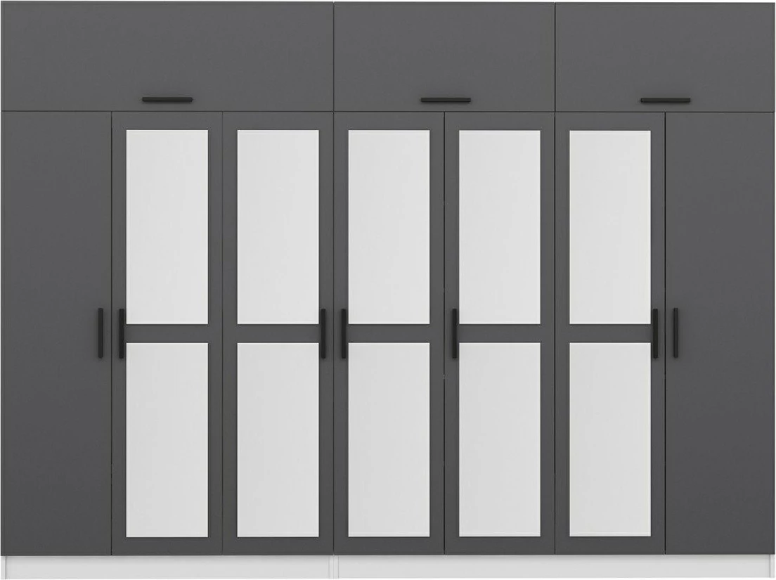 Dollap Skye Decor, anthracite dhe i bardhë, Kale - 5166